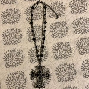 Cross beaded necklace